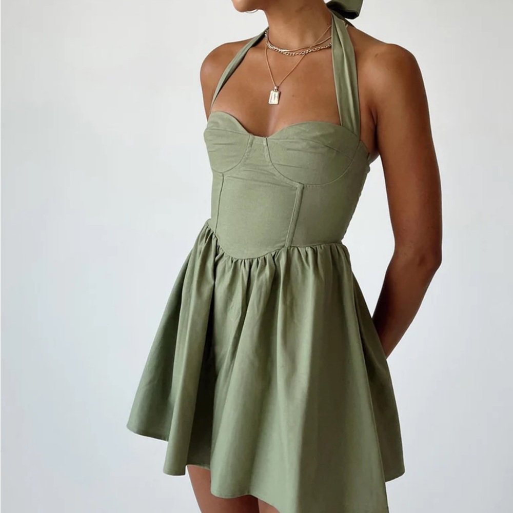 Princess Polly green dress